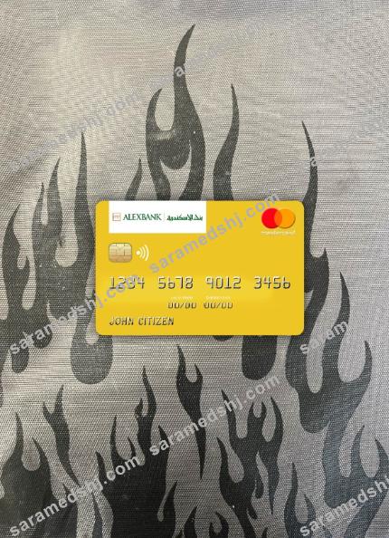 Egypt Bank of Alexandria mastercard photolook front